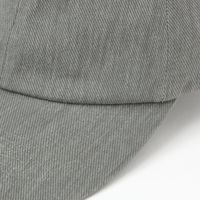 バックリボン刺繍キャップ グレー LAKOLE/ラコレ