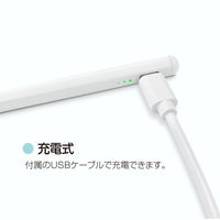 ナカバヤシ iPad専用タッチペン　充電式　ショートタイプ　ホワイト TPENー002W 1本