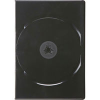 サンワサプライ スリムDVDトールケース(2枚収納・10枚セット・ブラック) DVD-TU2-10BKN 1個（わけあり品）