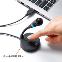 サンワサプライ USBマイクロホン MM-MCU03BKN 1個（わけあり品）
