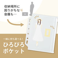 リヒトラブ リヒト myfa 推し活 ファイル アクスタ PVC製 コレクションポケット ミニ <PVC>ファスナー付 N3355 1組（直送品）