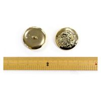 日本紐釦貿易(Nippon Chuko) メタリックボタン 23mm G ゴールド 7160G-23 1セット(6個入×3袋、合計（直送品）