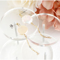 日本紐釦貿易 日本紐釦貿易(Nippon Chuko) カン付チタンピアス 全長14mm 5組入 シルバー A24-72S 1セット(3袋)（直送品）