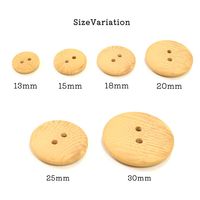 日本紐釦貿易 日本紐釦貿易(Nippon Chuko) 樹脂ボタン 15mm 6個 CG1229 1セット(3袋)（直送品）