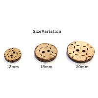 日本紐釦貿易 日本紐釦貿易(Nippon Chuko) ハワイアンボタン 13mm 8個 CG1309 1セット(3袋)（直送品）