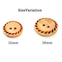 日本紐釦貿易 日本紐釦貿易(Nippon Chuko) ナチュラルボタン 18mm 6個 CG959 1セット(3袋)（直送品）