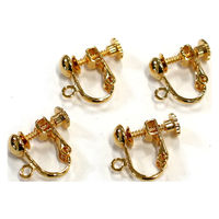 日本紐釦貿易(Nippon Chuko)NBK カン付 イヤリング 20組入 ゴールド KE154-G-20 1セット(20組)（直送品）