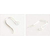 日本紐釦貿易 日本紐釦貿易(Nippon Chuko)NBK 樹脂フックピアス クリア 30組入 KE191-30 1セット(30組)（直送品）