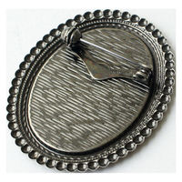 日本紐釦貿易(Nippon Chuko)NBK 銅板付き アンティークデザイン ブローチ台 だ円 〈小〉 W41×H50mm 徳用5個入 ア（直送品）