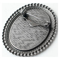 日本紐釦貿易(Nippon Chuko)NBK 銅板付き アンティークデザイン ブローチ台 だ円 〈小〉 W41×H50mm 1個入 アンテ（直送品）