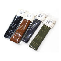 日本紐釦貿易(Nippon Chuko) ミニマルデザイン ロゴテープ コットン 巾約40mm 1.5mカット ブルー KLT102-5（直送品）