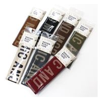 日本紐釦貿易(Nippon Chuko) 広幅 モードデザイン ロゴテープ コットン 巾約50mm 1.5mカット ブラック KLT103-（直送品）