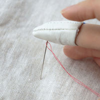 金亀糸業 リトルハウス NEW リトルシンブル M 長さ約42mm/φ13mm 白 LH431010 LH431030 1セット(3個)（直送品）