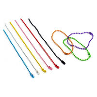 日本紐釦貿易(Nippon Chuko) カラーボールチェーン 2.4mm×15cm 10本入 イエロー NS299（直送品）