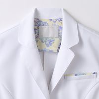 LAURA ASHLEY（ローラアシュレイ） ドクターコート レディス 長袖 ホワイト／ブルー M LW103-13 1枚（直送品）