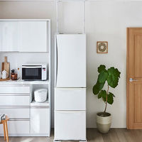 平安伸銅工業 冷蔵庫転倒防止つっぱり棒 60 マットホワイト FEQ-605WH 1セット(8式)（直送品）