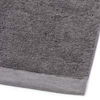 吸水速乾 ミニバスタオル チャコール 1セット（1枚×2） LAKOLE/ラコレ