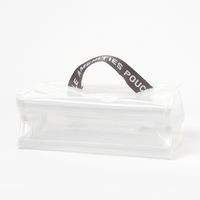 （SPA&TRAVEL）スパバッグ クリア×チャコール LAKOLE/ラコレ