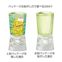 【数量限定】 スッキーリ！しあわせ運ぶミモザ 消臭芳香剤 トイレ用 置き型 ミモザの香り 本体 400mL 1セット（1個×3） アース製薬