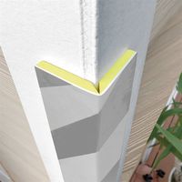 カーボーイ トラ柄反射クッション L字型 1m トラ柄(グレー/ホワイト) TH-L01GYWH 1セット(2個)（直送品）