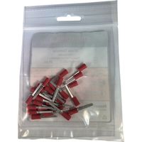 ストロングホールド ビニール絶縁被覆付ブレード端子 電線サイズ:AWG22~18/0.3~0.75sq 25個入り EDV18ー87MBーQ（直送品）