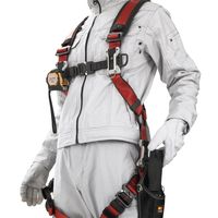 TJMデザイン セフハーネスA フリーサイズ 赤 A4SFAFーRE 1ケ（直送品）