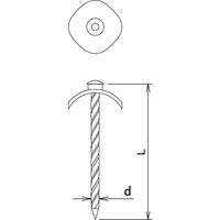 ダイドーハント DAIDОHANT HP ポリ連結傘釘 白 2.1×38 4連(36本)入 10185004 1パック(36本)（直送品）