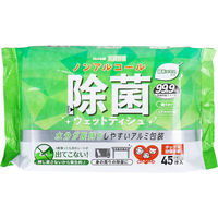 iiもの本舗 清潔習慣 除菌ウェットティシュ ノンアルコールタイプ 45枚 4589596695587 1パック(45枚入)（直送品）