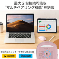 ワイヤレスマウス 静音 Bluetooth/無線2.4GHz 6ボタン 充電式 ピンク M-MY35MBSXPN エレコム 1個（直送品）