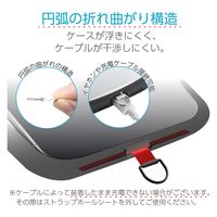 スマホ ストラップホルダー シート ステンレス製 ケーブル穴用 1口タイプ シルバー PWSTHD1SSSV エレコム 1個（直送品）
