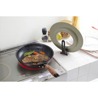 竹原製缶 リグランテ アースグレー スタンドカバーM ガラス窓付 20~26cm SC-100G 1個（直送品）