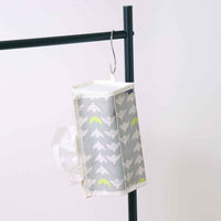 東洋ケース ティッシュケース moinoモイノ ポケット付き 北欧柄 グレー 417615 1個（直送品）