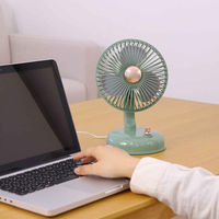 東洋ケース 扇風機 スイングファン 卓上 ミニ usb グリーン 428515 1個（直送品）