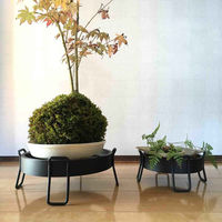 東洋ケース プランタースタンド 和柄プランタースタンド Mサイズ 21cm 千鳥 423714 1個（直送品）