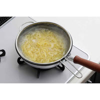 下村企販 ザル 20cm 深型 ママクック フライパンザル ステンレス製 日本製 440733 1個（直送品）