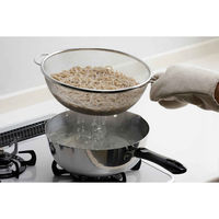 下村企販 ザル 24cm 深型 ママクック フライパンザル ステンレス製 日本製 440734 1個（直送品）