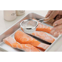 下村企販 粉ふるい ミニ 取っ手付き ママクック サッとすくって!粉ふるい 食洗機対応 日本製 440739 1個（直送品）