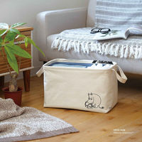 東洋ケース 収納ボックス ノルモ スクエアバスケット ムーミン 折りたたみ 布 452563 1個（直送品）