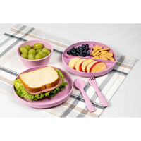 1956レストラン・サプライ プレート 19cm キッズ ユニバーサル ピンク 453477 1個（直送品）