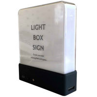 東洋ケース ウォールライト テーブルライト LIGHT BOX SIGN 本体 ブラック 454229 1個（直送品）
