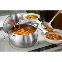 下村企販 スープ&カレーポット 20cm IH対応 ステンレス製 日本製 454314 1個（直送品）