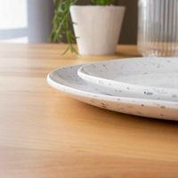 1956レストラン・サプライ プレート 27cm オリオン テラゾ バンブーファイバー メラミン ホワイト 454834 1個（直送品）