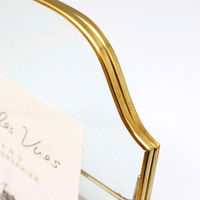 パラデック フォトフレーム ビアノ 真鍮アンドグラスフォトフレーム ハガキ 462408 1個（直送品）