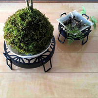 東洋ケース プランタースタンド 和柄プランタースタンド Mサイズ 21cm 麻の葉 423713 1個（直送品）