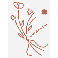 東洋ケース マタニティフォト NICE to MEET マタニティフォトシール フラワー 413062 1個（直送品）