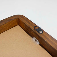 パラデック ウォールミラー 木製フレーム 40cm×48cm アコウスティック ブラウン 450710 1個（直送品）