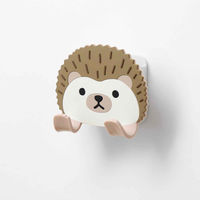 東洋ケース フック 吸着 スティッキーフックポケット アニマル ハリネズミ 413407 1個（直送品）