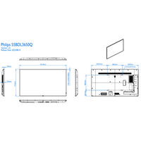 フィリップス 55インチ液晶モニタースタンドセット SET_55BDL3650Q/11_PH-625B　1台（直送品）