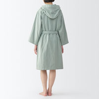 無印良品 ガーゼパイルバスガウン 男女兼用ＳーＭ ライトグリーン 良品計画
