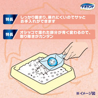 デオサンド 猫砂 香りで消臭する紙砂 リーフ ピュアフローラルの香り 4.8L 1袋 ユニ・チャーム